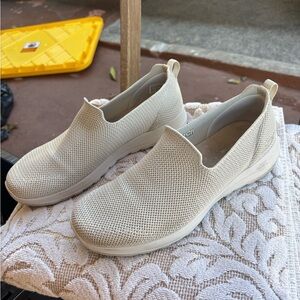 Skechers Women's Beige Slip-On Sneakers